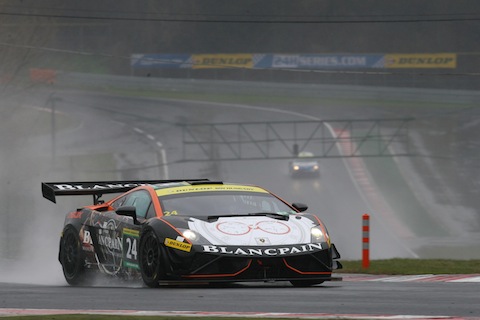 Peter Kox zet Blancpain-Lamborghini op pole voor Dunlop 12H HUNGARY